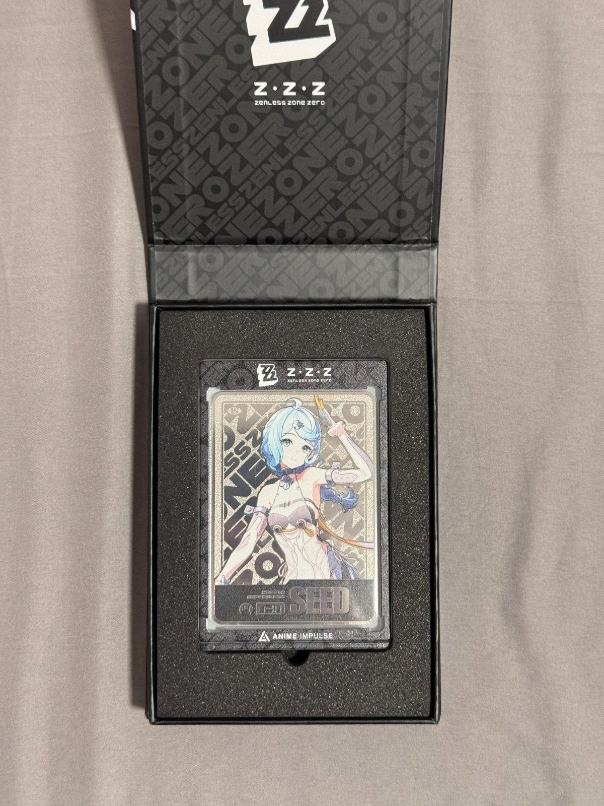 Seed Silver Metal Card ZZZ x Anime Impulse Exclusive Series 4 - Rare