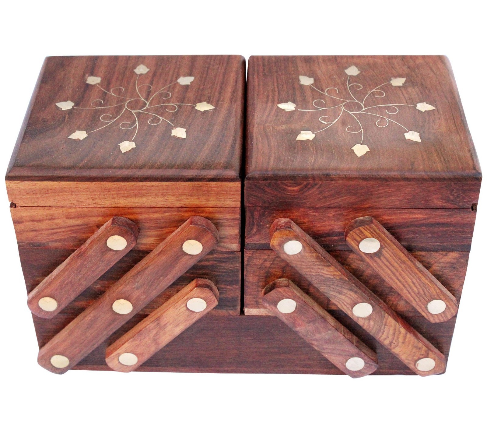 Indian Glance Wooden Jewelry Box - Design11