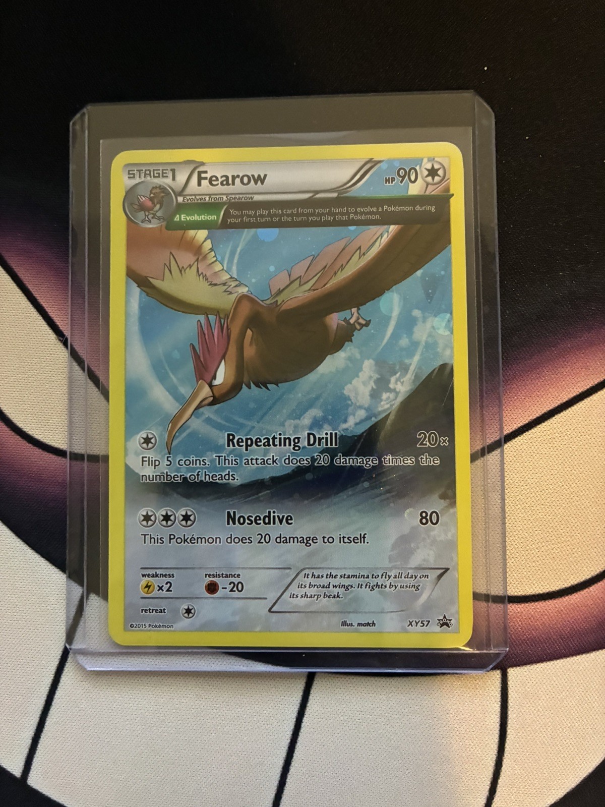 2015 Pokemon TCG Fearow XY57 XY Black Star Promos Holo Card NM