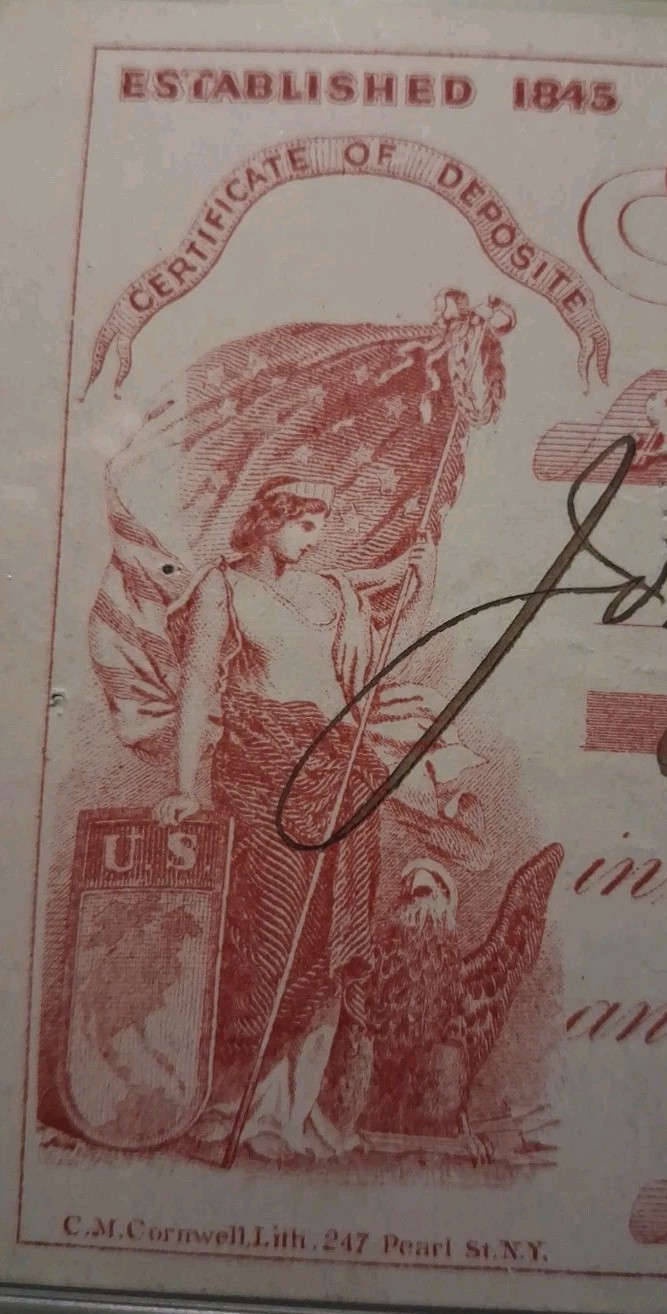 🌙SLING'S🪙 RARE 1875 FRANKLIN Bank Check Multiple Beautiful Vignette Art 🎨 🌙SLING'S🪙 RARE 1875 FRANKLIN Bank Check Multiple Beautiful Vignette Art 🎨