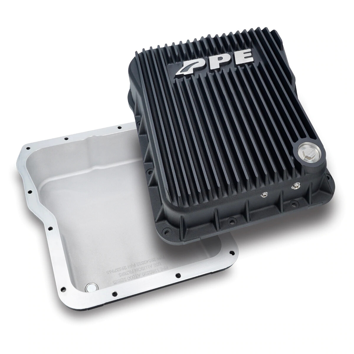 PPE Standard Profile Black Transmission Pan For 01-19 GM 6.6L Duramax Diesel
