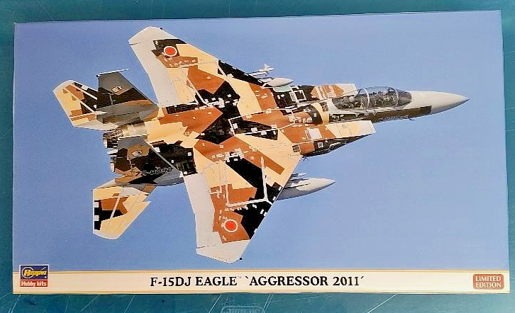 Hasegawa F-15DJ EAGLE \'AGGRESSOR 2011\' 1/72 #01951 New in Open Box, Parts Sealed