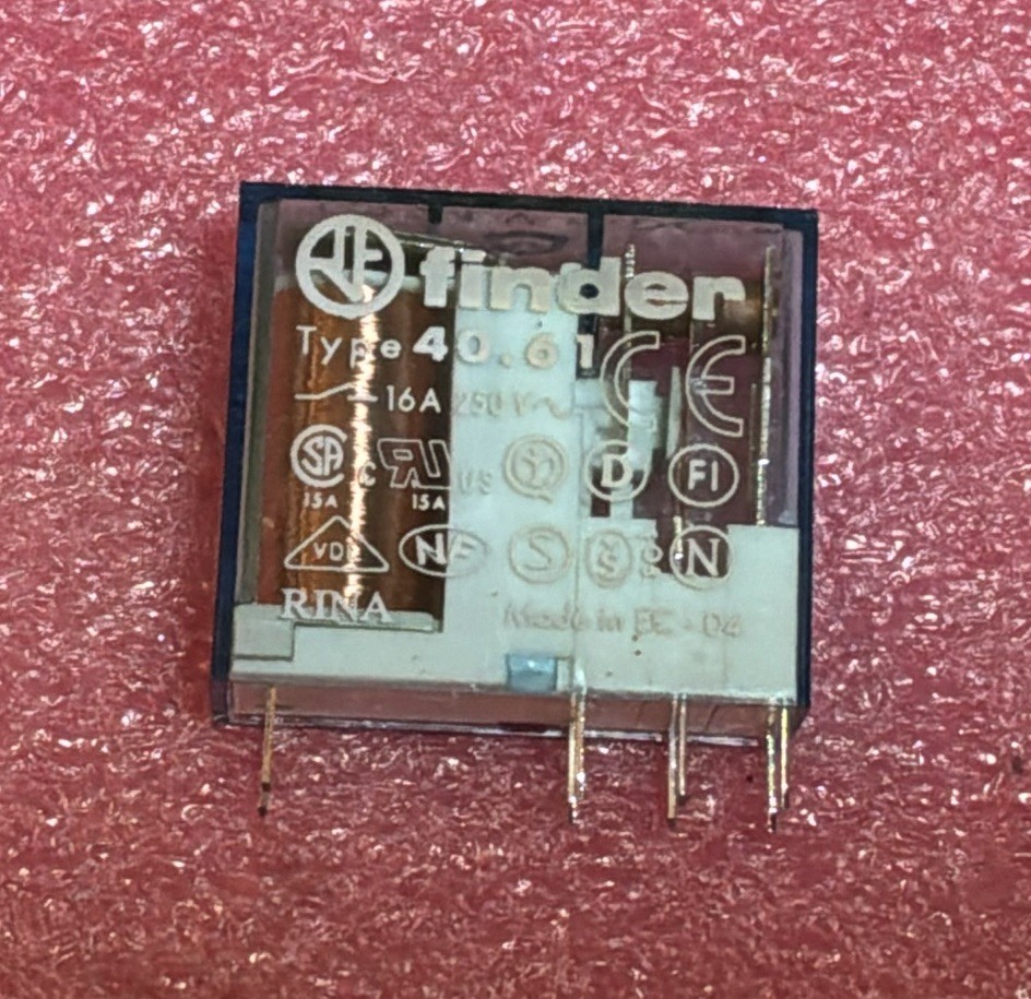 Finder 40.61 Relay 24VDC 16A 250V Finder 40.61 Relay 24VDC 16A 250V