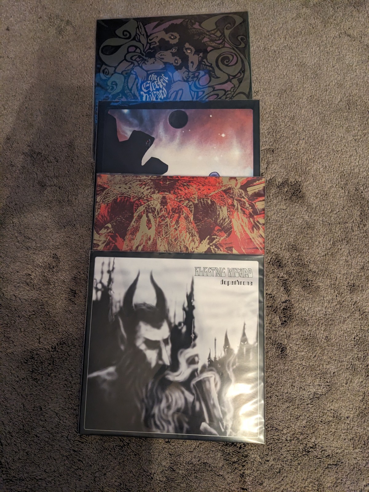 Electric Wizard 4 LP Vinyl Record Lot Dopethrone, We Live, Come My... Doom EUC