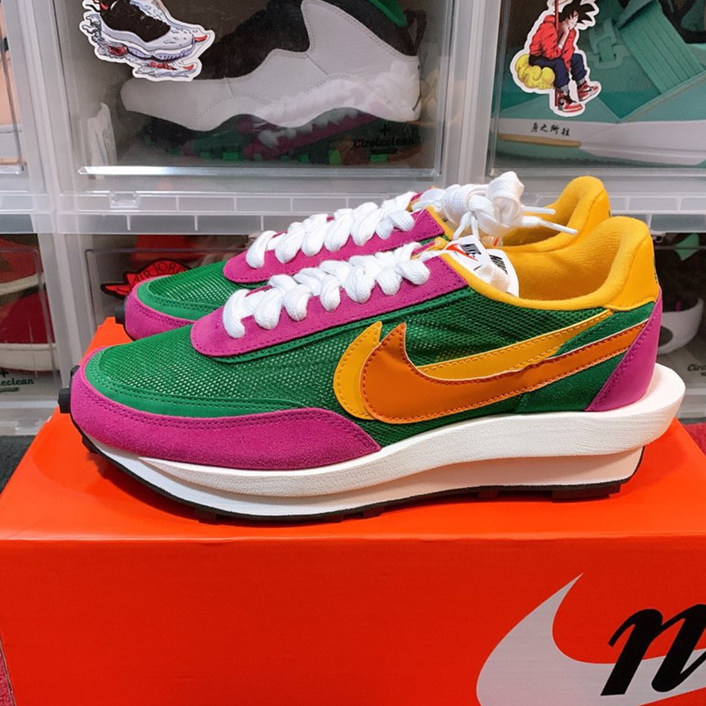 BV0073-301 sacai x Nike LDWaffle | Pine Green(Men) Shoes