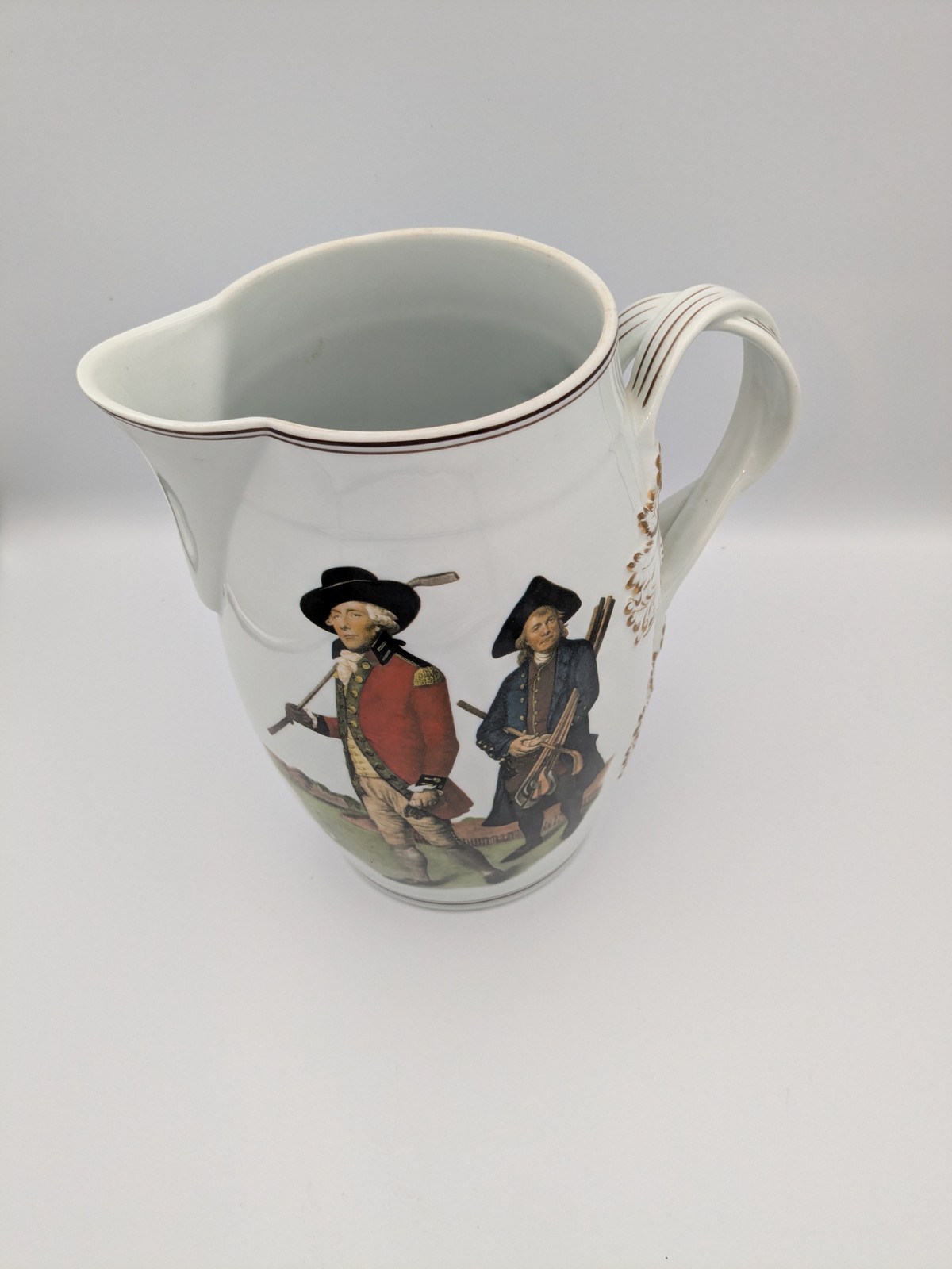 Mottahedeh Society of Golfers Blackheath V. Green 1790 Porcelain Pitcher Jug Mottahedeh Society of Golfers Blackheath V. Green 1790 Porcelain Pitcher Jug