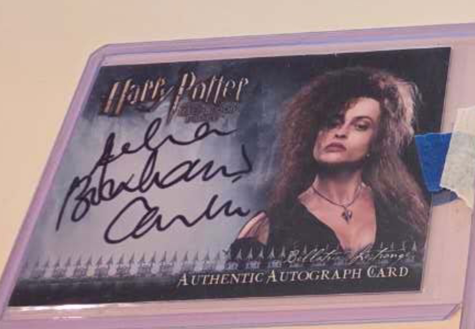 harry potter helena bonham carter autograph 2009