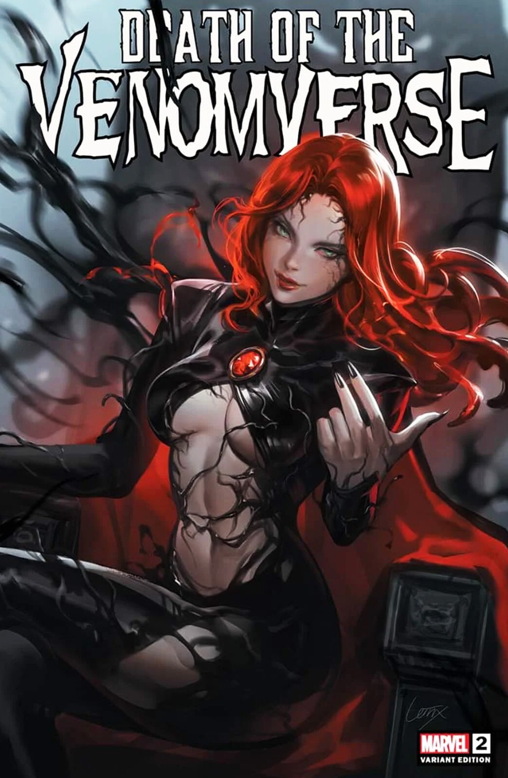 DEATH OF THE VENOMVERSE #2 - LEIRIX LI TRADE VARIANT MARVEL 2023 DEATH OF THE VENOMVERSE #2 - LEIRIX LI TRADE VARIANT MARVEL 2023