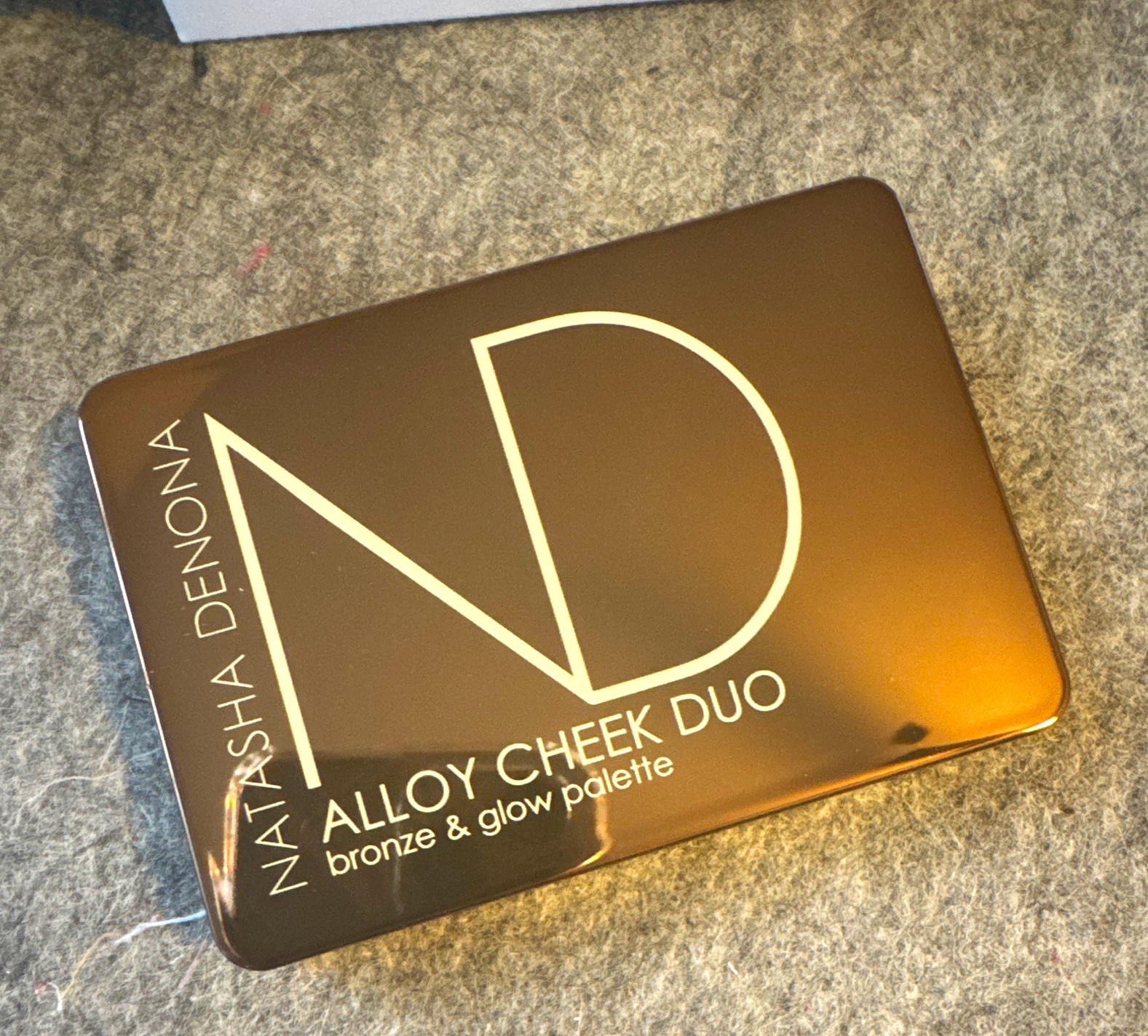 Natasha Denona Alloy Cheek Duo Bronze Bronzer & Glow Cheek Palette