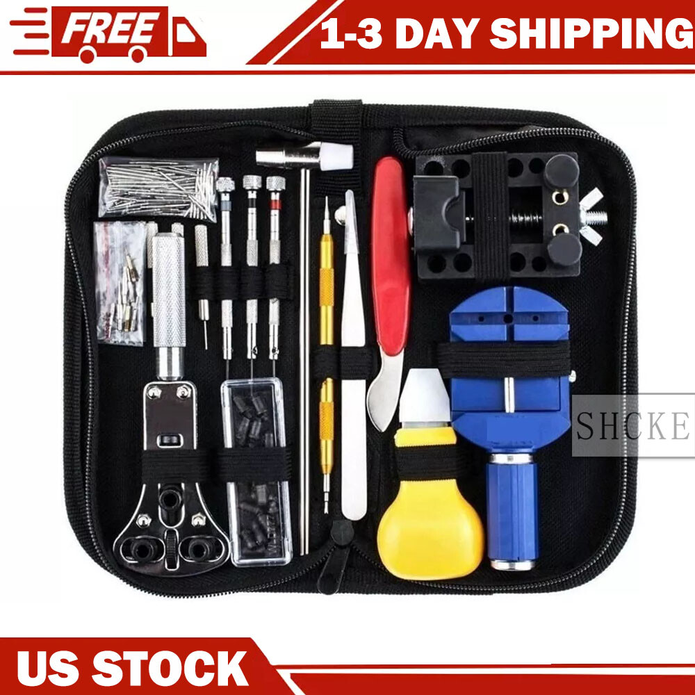 147 Pcs Watch Repair Kit Watchmaker Back Case Remover Opener Link Pin Spring Bar 147 Pcs Watch Repair Kit Watchmaker Back Case Remover Opener Link Pin Spring Bar