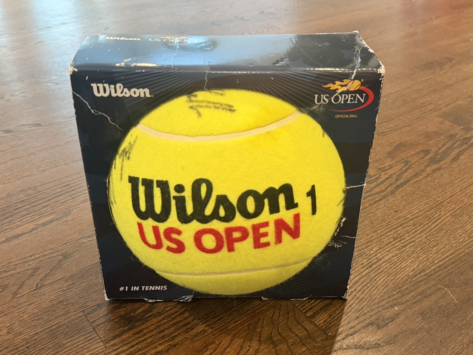 Autographed US Open JUMBO Tennis Ball 14 Signatures SERENA WILLIAMS Liezel Jean Autographed US Open JUMBO Tennis Ball 14 Signatures SERENA WILLIAMS Liezel Jean