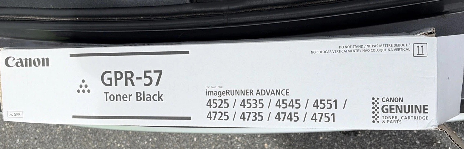 Genuine Canon Genuine Black Toner Cartridge GPR-57 Genuine Canon Genuine Black Toner Cartridge GPR-57