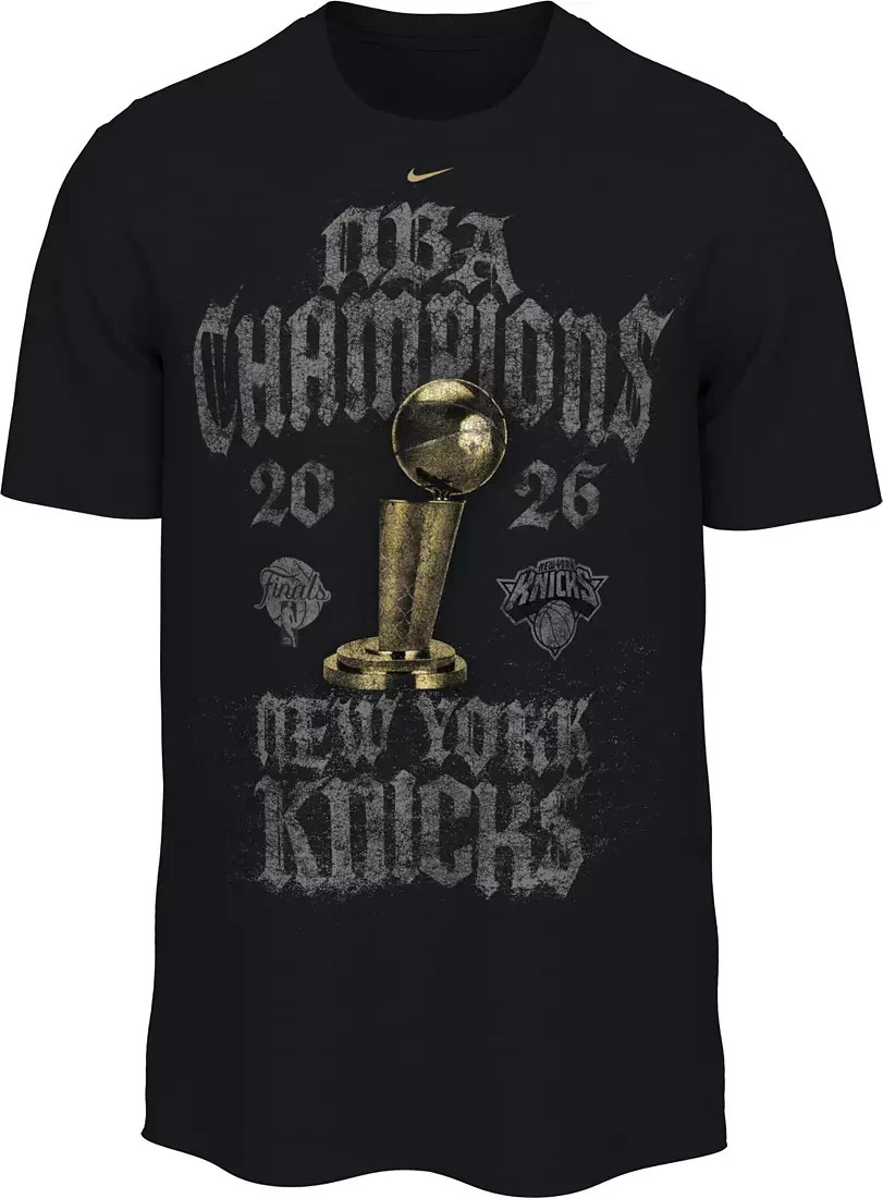 New York Knicks Nike Black 2026 NBA Finals Champions Locker Room T-Shirt Size XL New York Knicks Nike Black 2026 NBA Finals Champions Locker Room T-Shirt Size XL