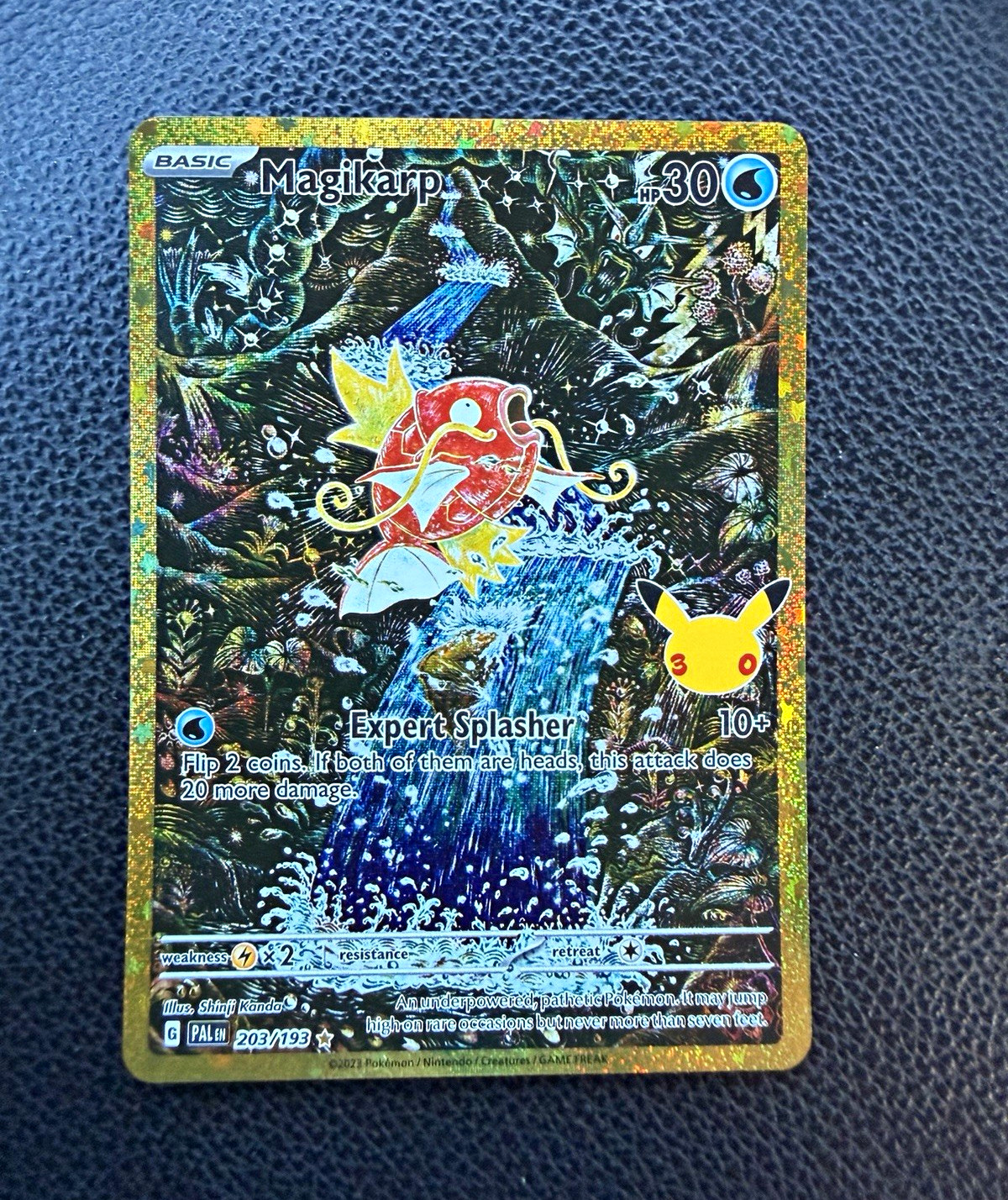 Magikarp 203/193 Paldea Evolved Illustration Rare Full Art Holo Eng 2023 Magikarp 203/193 Paldea Evolved Illustration Rare Full Art Holo Eng 2023