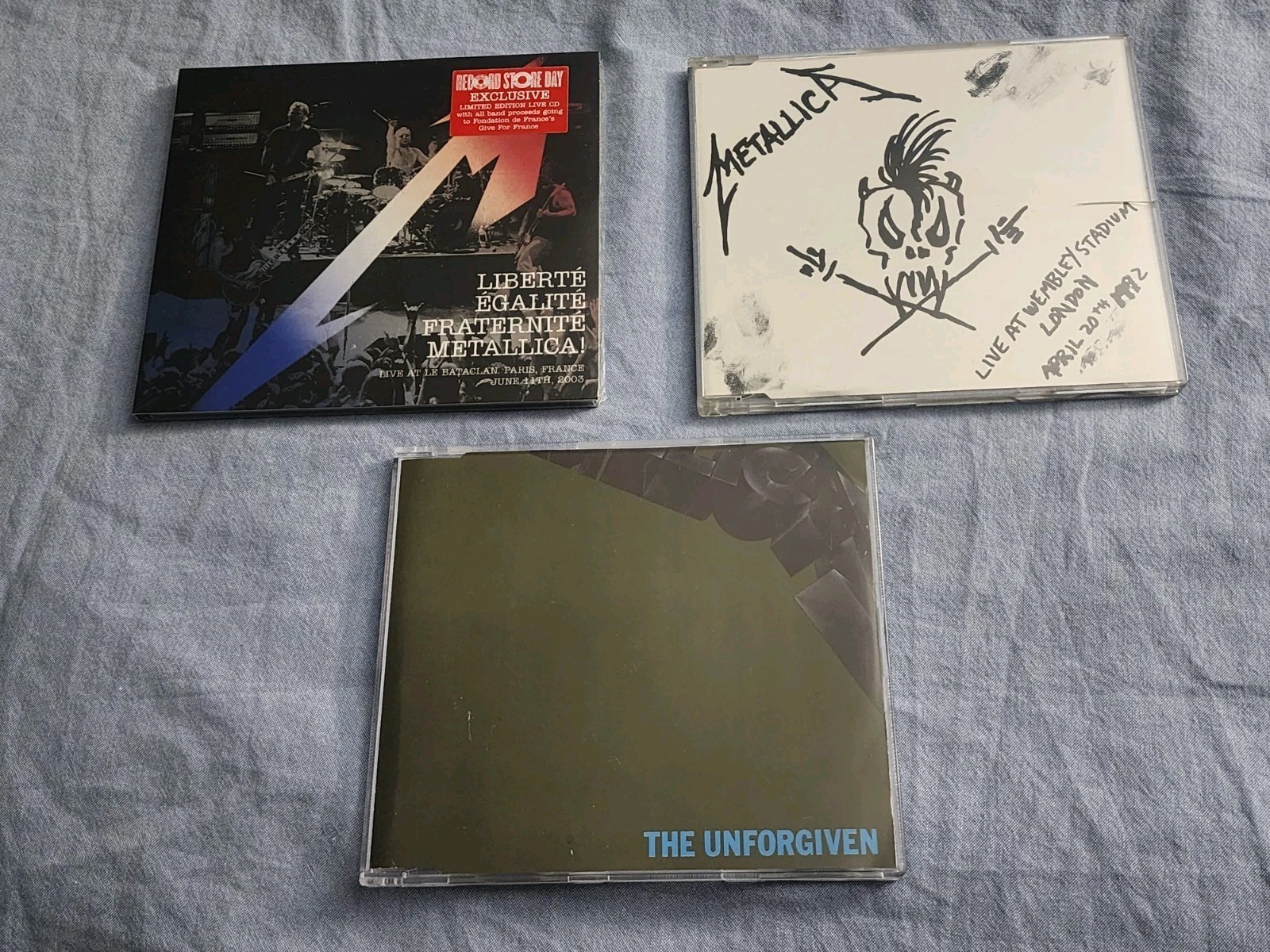 Metallica 3 Cds Lot/ Liberté, Égalité,Fraternité/the Unforgiven/live wembley Metallica 3 Cds Lot/ Liberté, Égalité,Fraternité/the Unforgiven/live wembley