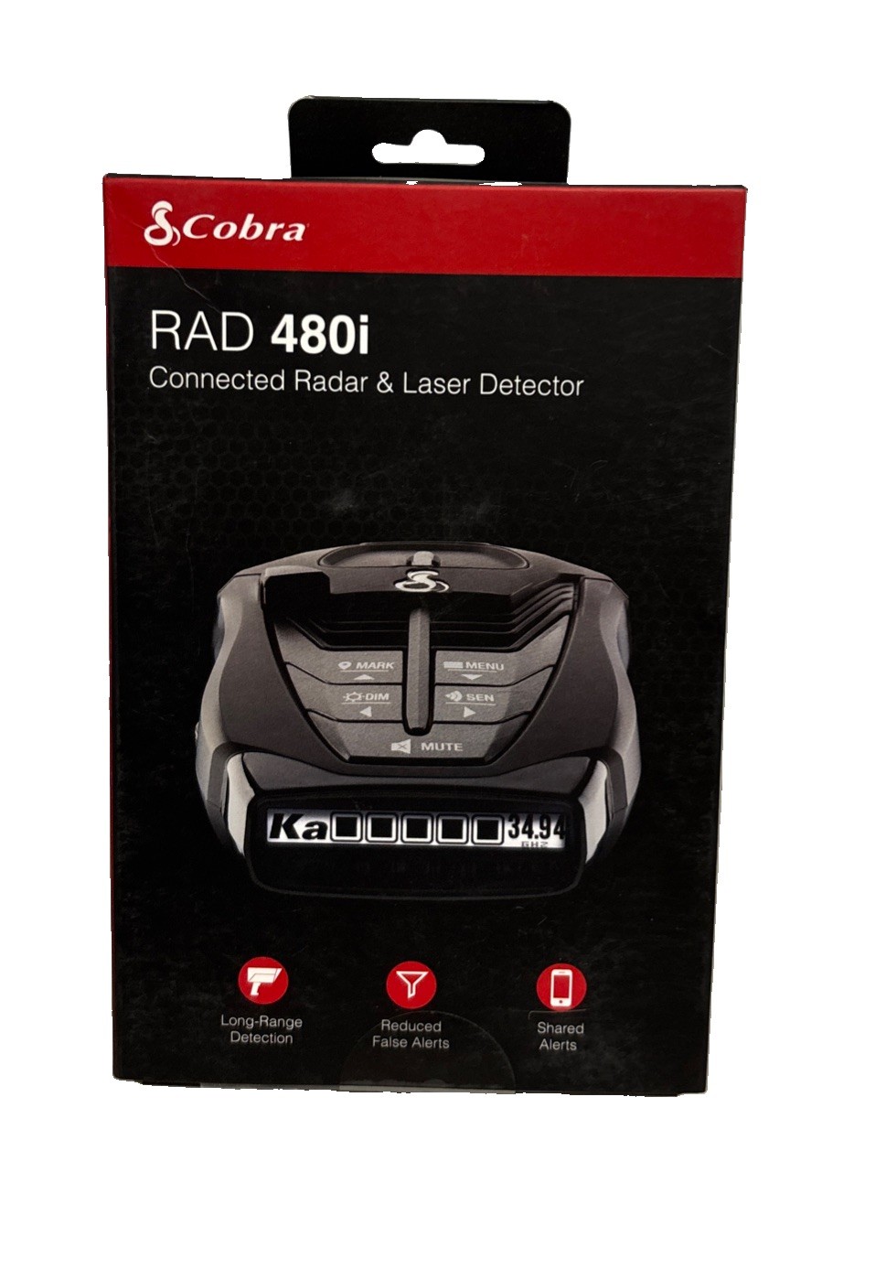 Cobra RAD 480i Radar/Laser Detector Updatable IVT VOICE OLED BLUETOOTH Cobra RAD 480i Radar/Laser Detector Updatable IVT VOICE OLED BLUETOOTH