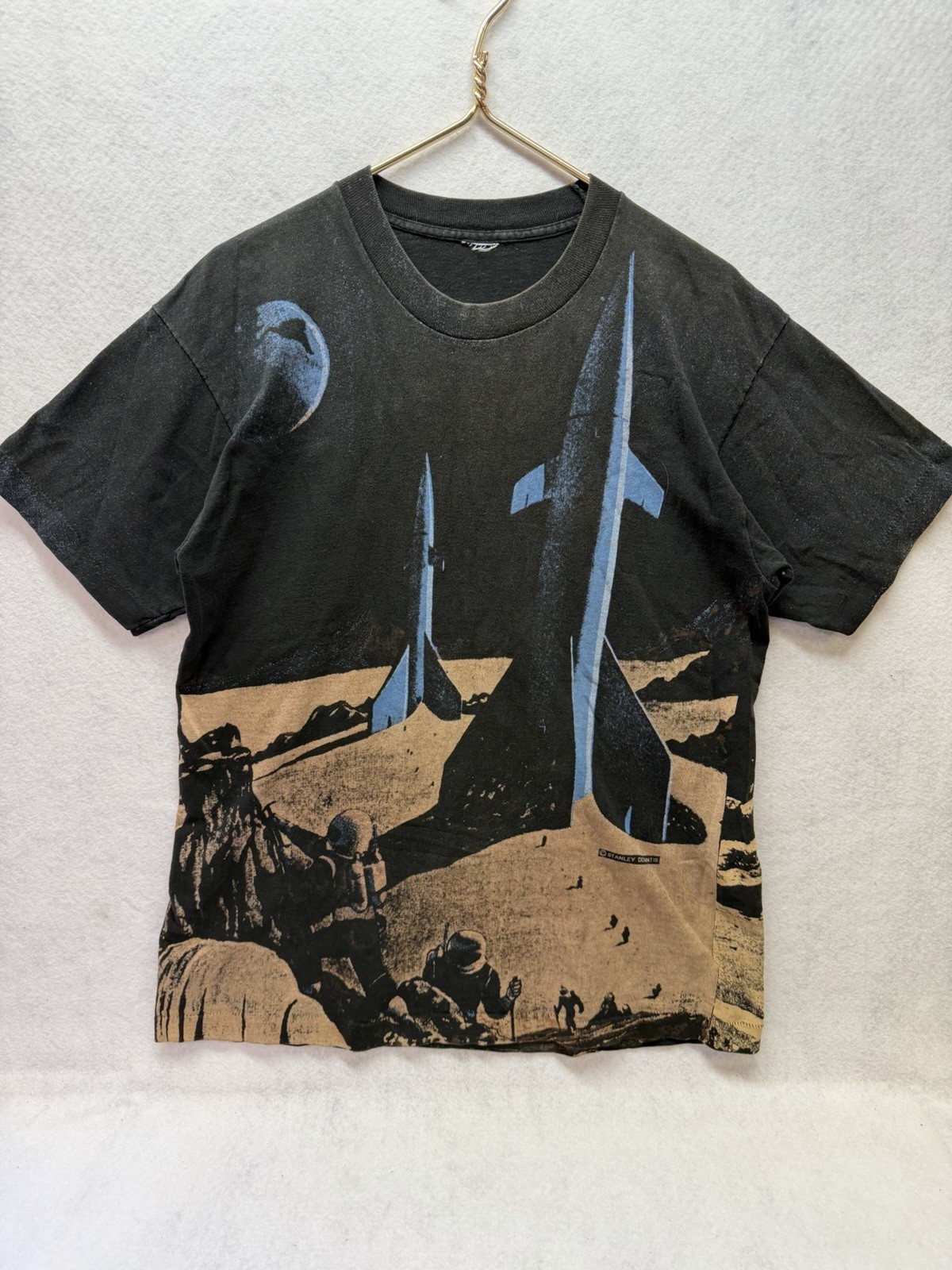 Vintage Stanley Desantis Atomic Wear 4 Tomorrow AOP Tee Made In USA Vintage Stanley Desantis Atomic Wear 4 Tomorrow AOP Tee Made In USA