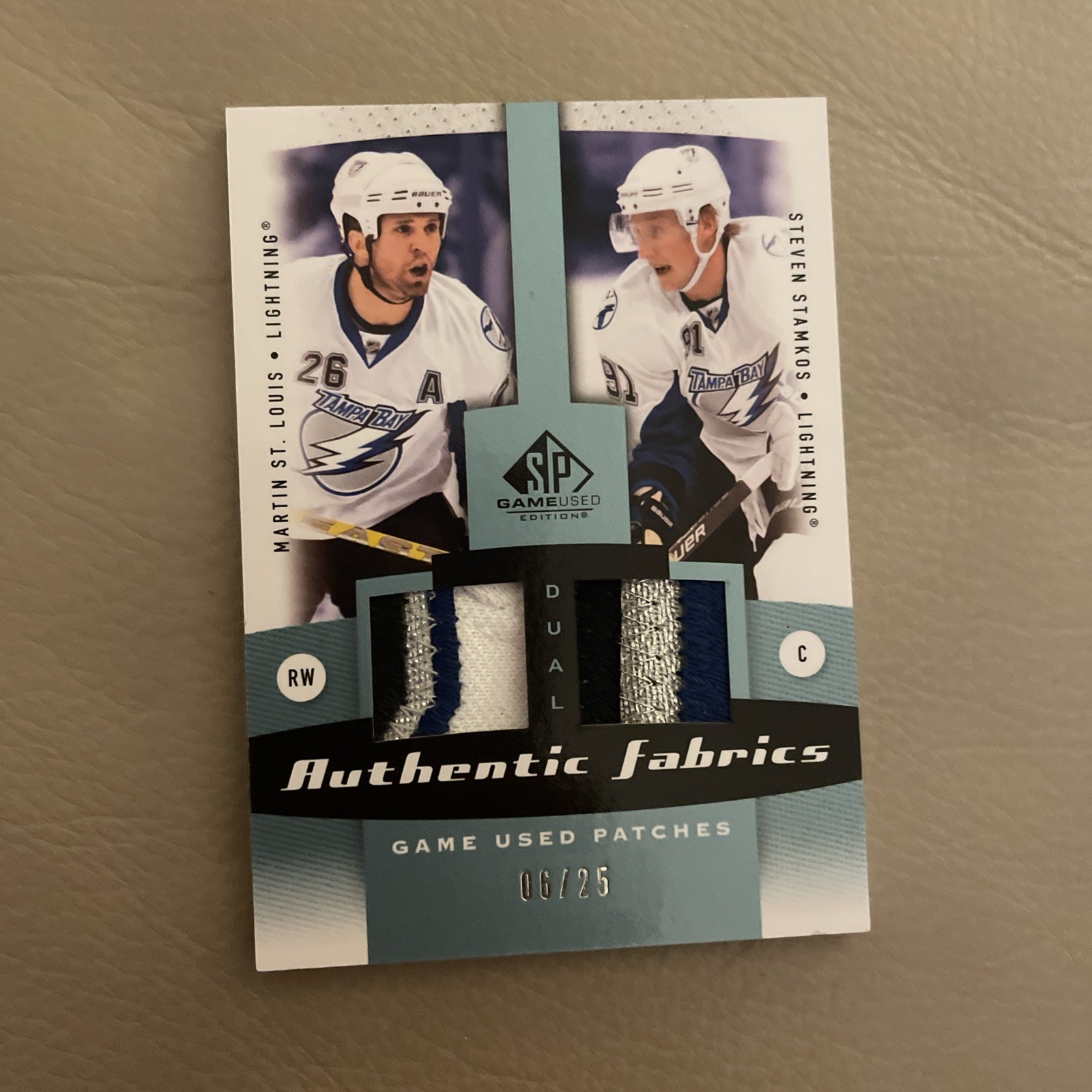 2010–11 UD SPGU Hockey Martin St. Louis Steven Stamkos Dual Patch 6/25