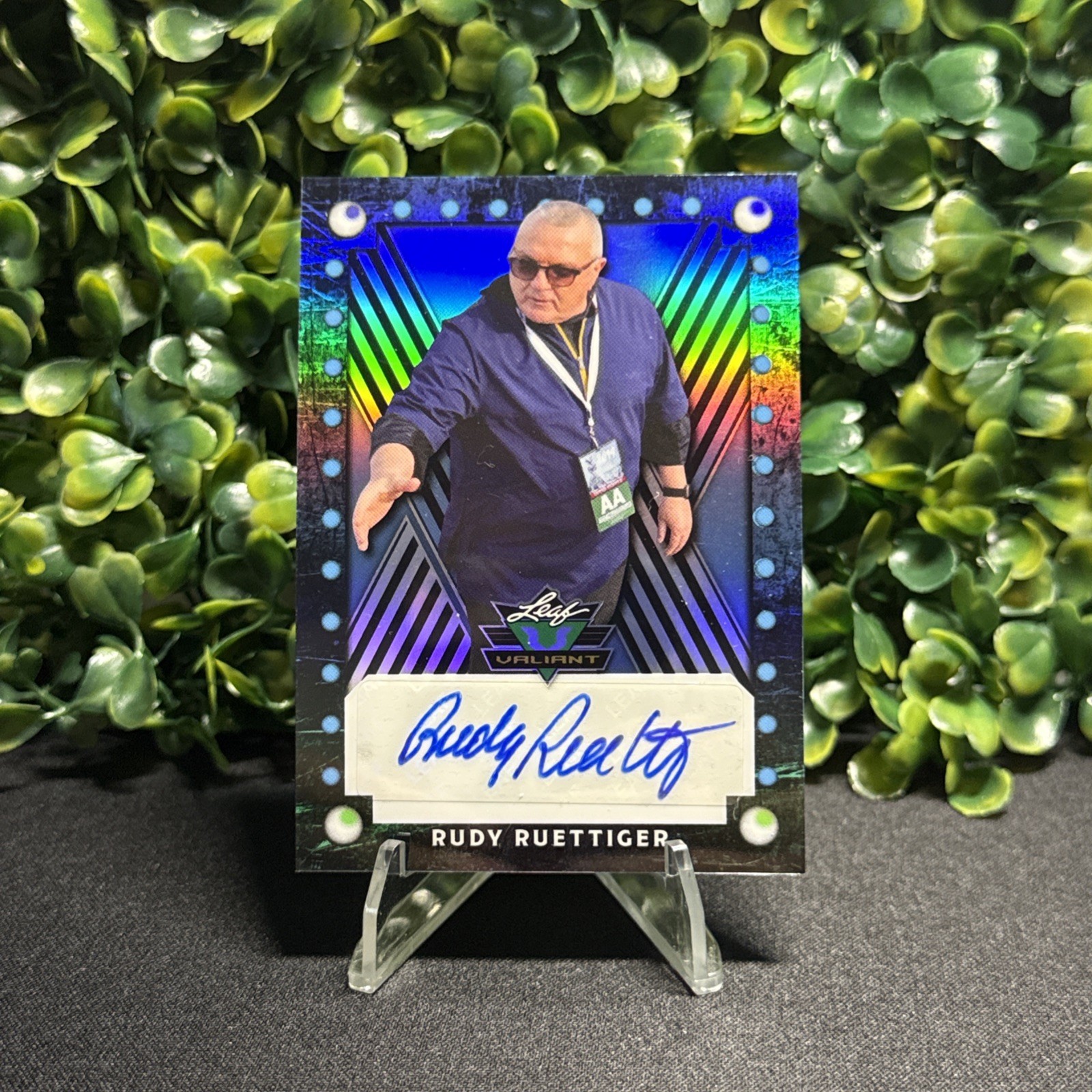 2025 Leaf Valiant Rudy Ruettiger Autograph 1/1 Notre Dame🍀🍀