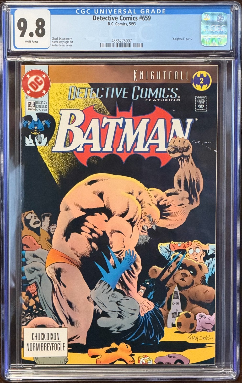 Detective Comics #659 CGC 9.8 NM/M 1993 KNIGHTFALL PART 2 🦇⚡️