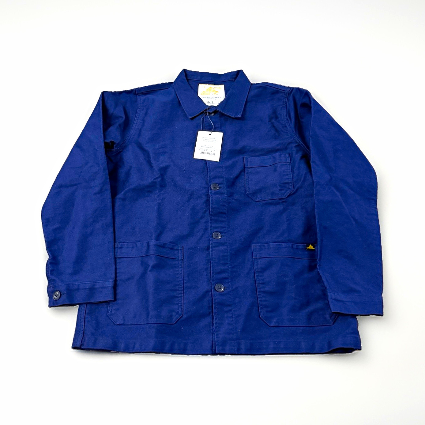 Le Mont St Michel Vetements de Travail Men\'s Blue Cotton Work Jacket 48
