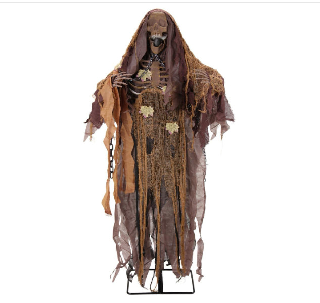 Halloween Animatronic Haunted Hill Farm 5.2-Ft. Sonic Reaper Sound,LED