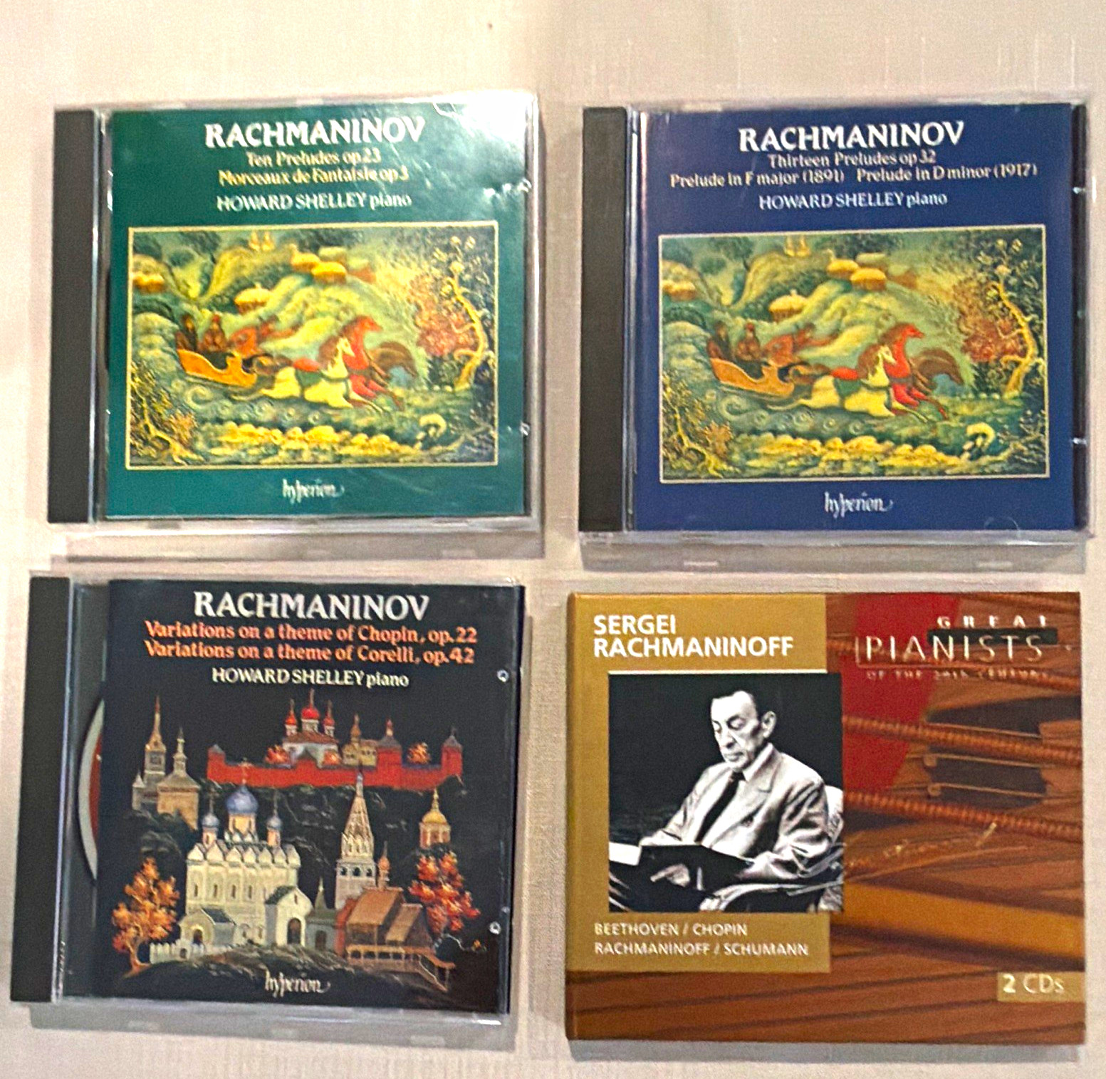 RACHMANINOFF - Ten Preludes Op.23 / Moments Musicaux Op.16 CD Hyperion