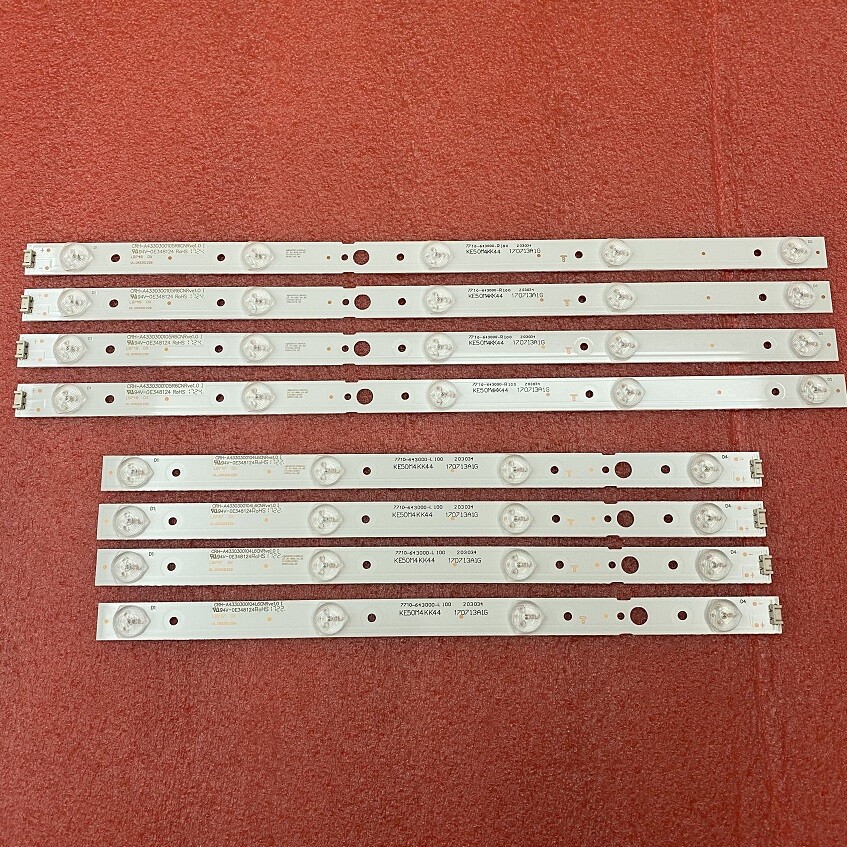 LED strip(8) for LG 43UJ620V 43UJ6200 43UG620V CRH-A4330300104L6CNRev1.0 LED strip(8) for LG 43UJ620V 43UJ6200 43UG620V CRH-A4330300104L6CNRev1.0