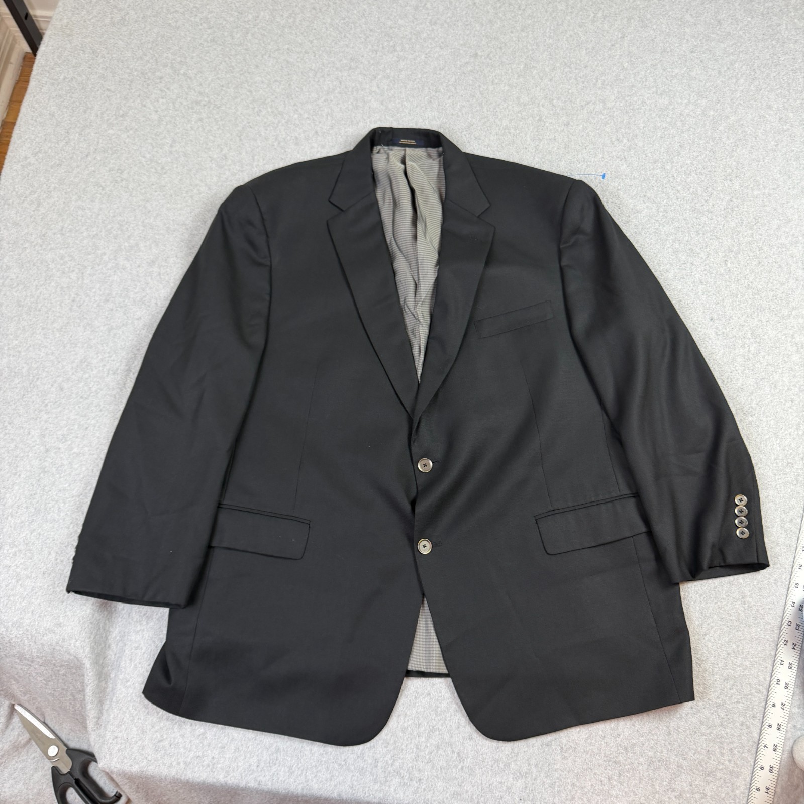 Hart Schaffner Marx Gold Trumpeter Blazer Mens 50R Suit Jacket Guabello