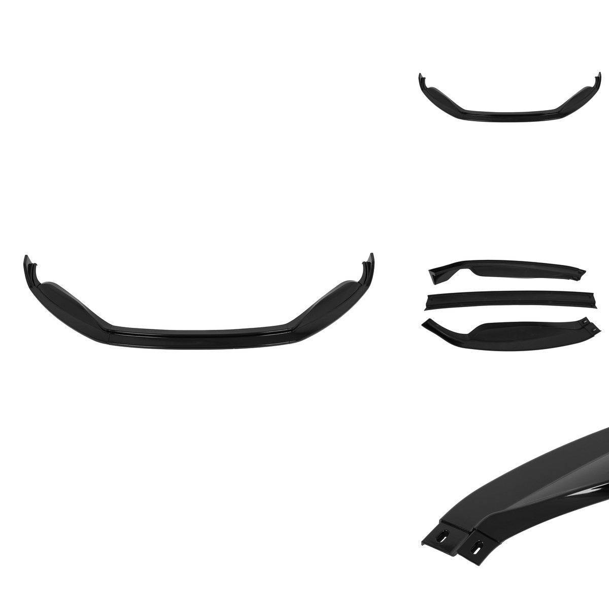 SCITOO Glossy Black Front Bumper Lip STP-Style 119579-5206-2047052401 SCITOO Glossy Black Front Bumper Lip STP-Style 119579-5206-2047052401