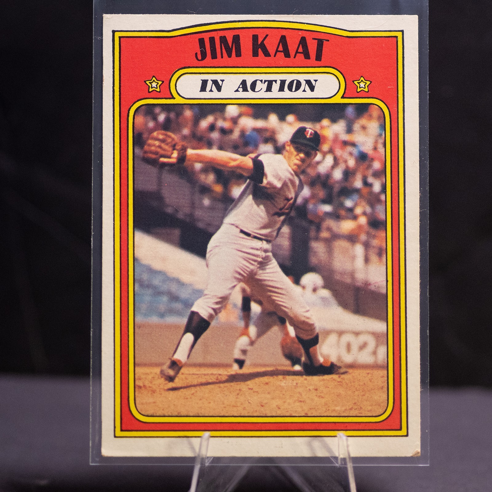 1972 Topps #710 Jim Kaat In Action High Number SP Twins HOF - EX Bold Color Raw