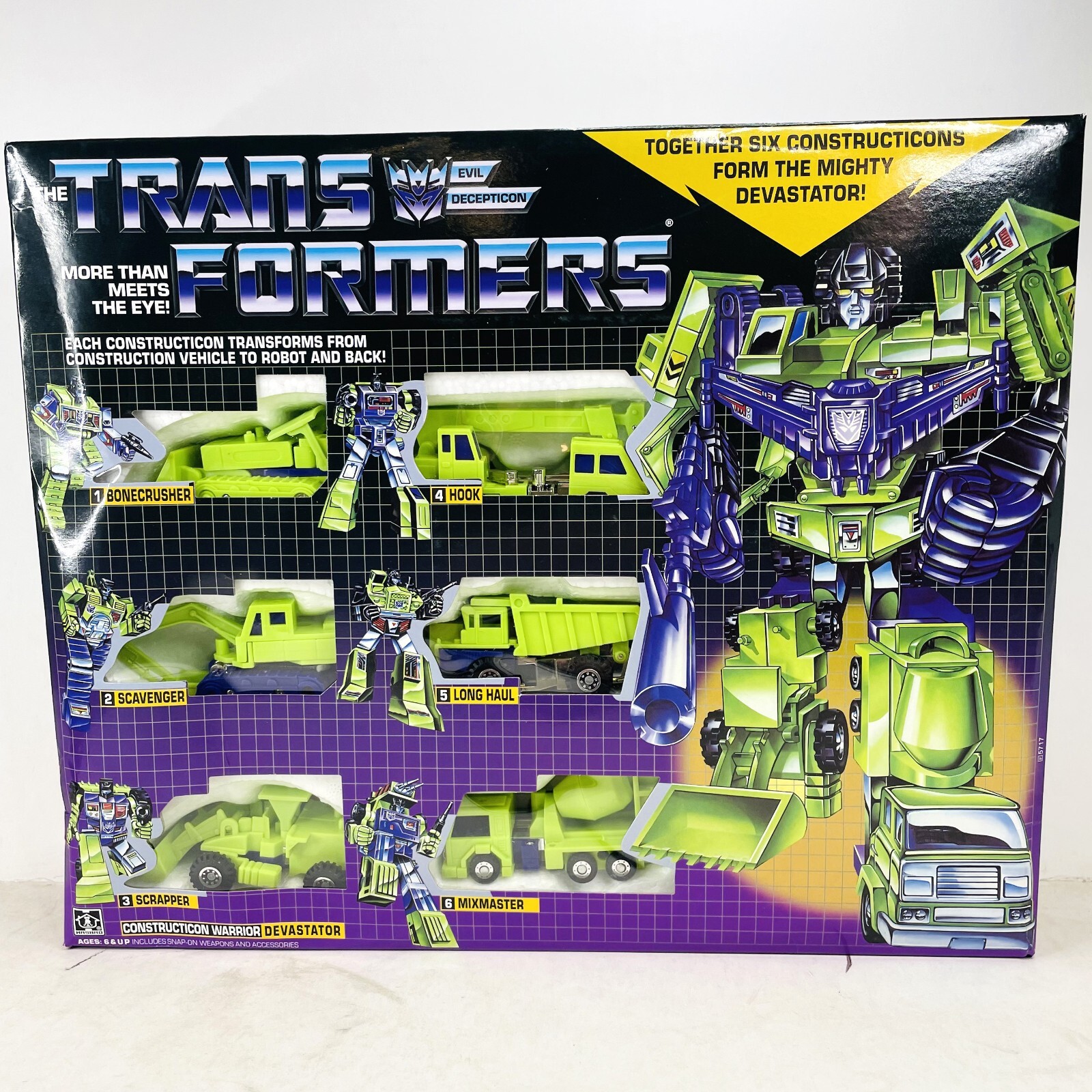 Transformers G1 Constructicon Devastator Transforming Toy Figures Re-Issue Ver.
