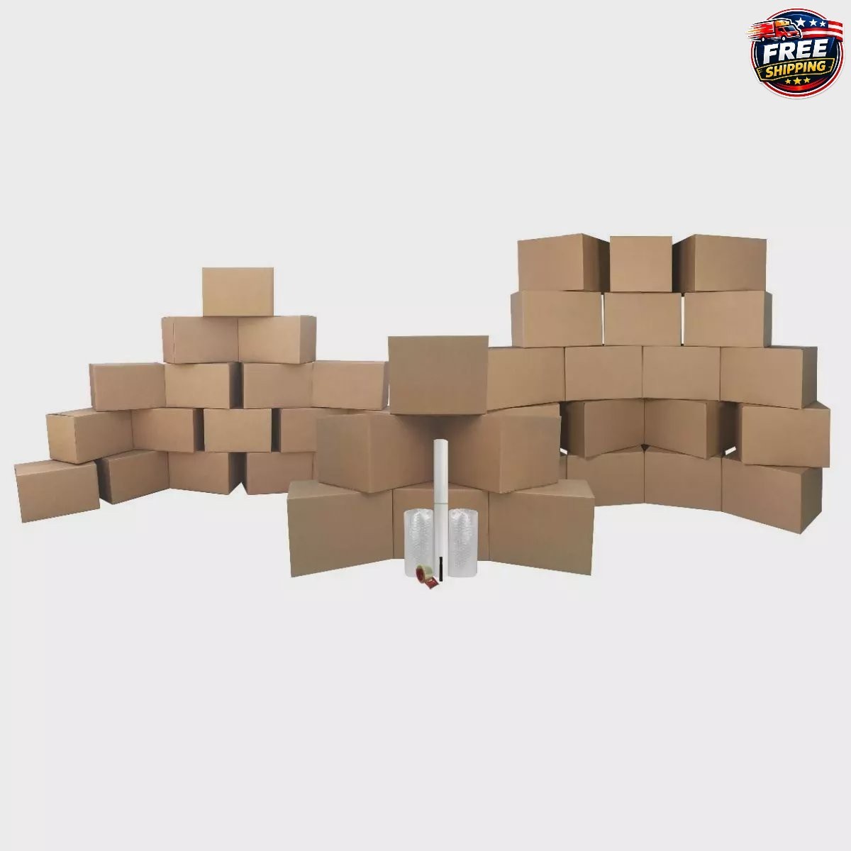 [SALE] UBMOVE 3-Room Basic Moving Kit 42 Boxes & Packing Supplies