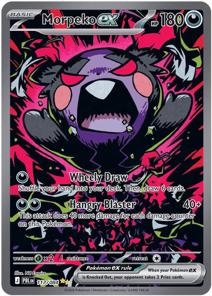 Morpeko ex 117/084 Me05: Pitch Black Holo