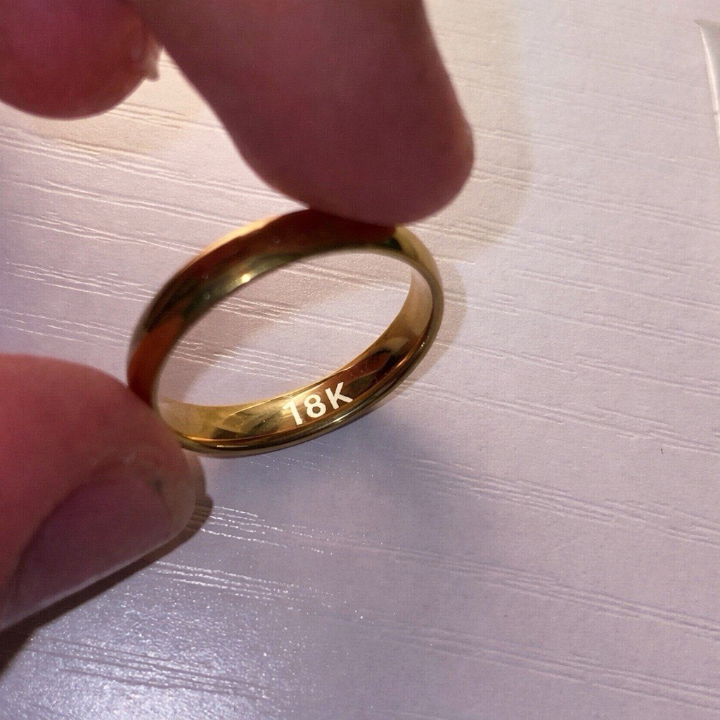 18k Stamp Gold Ring 18k Stamp Gold Ring