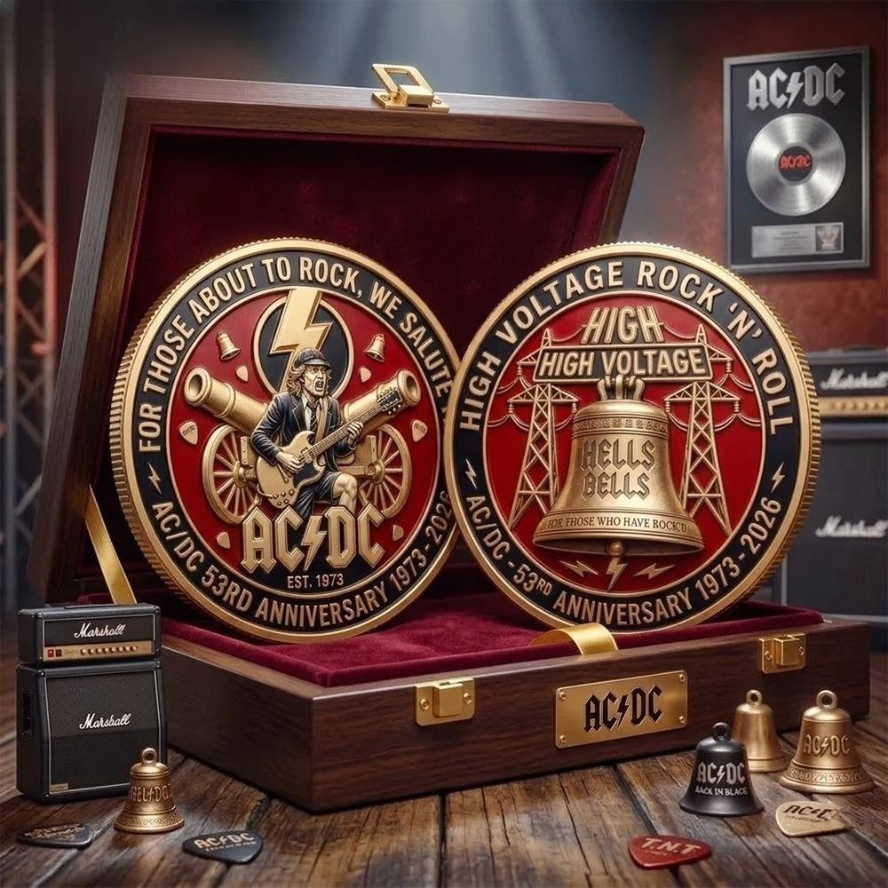 AC/DC 53rd Anniversary Commemorative Coin 2026 AC/DC 53rd Anniversary Commemorative Coin 2026