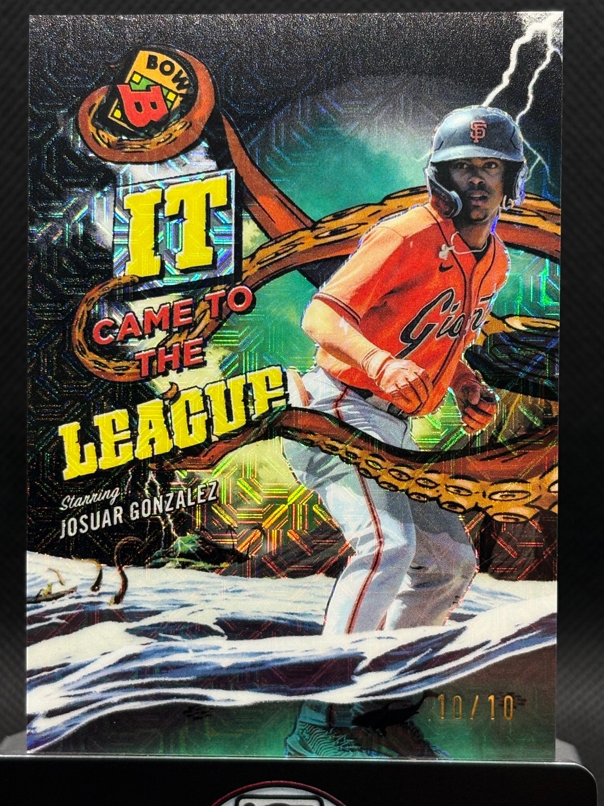 2026 Bowman Chrome #IT-18 Josuar Gonzalez It Came To The League Black Mojo /10 2026 Bowman Chrome #IT-18 Josuar Gonzalez It Came To The League Black Mojo /10