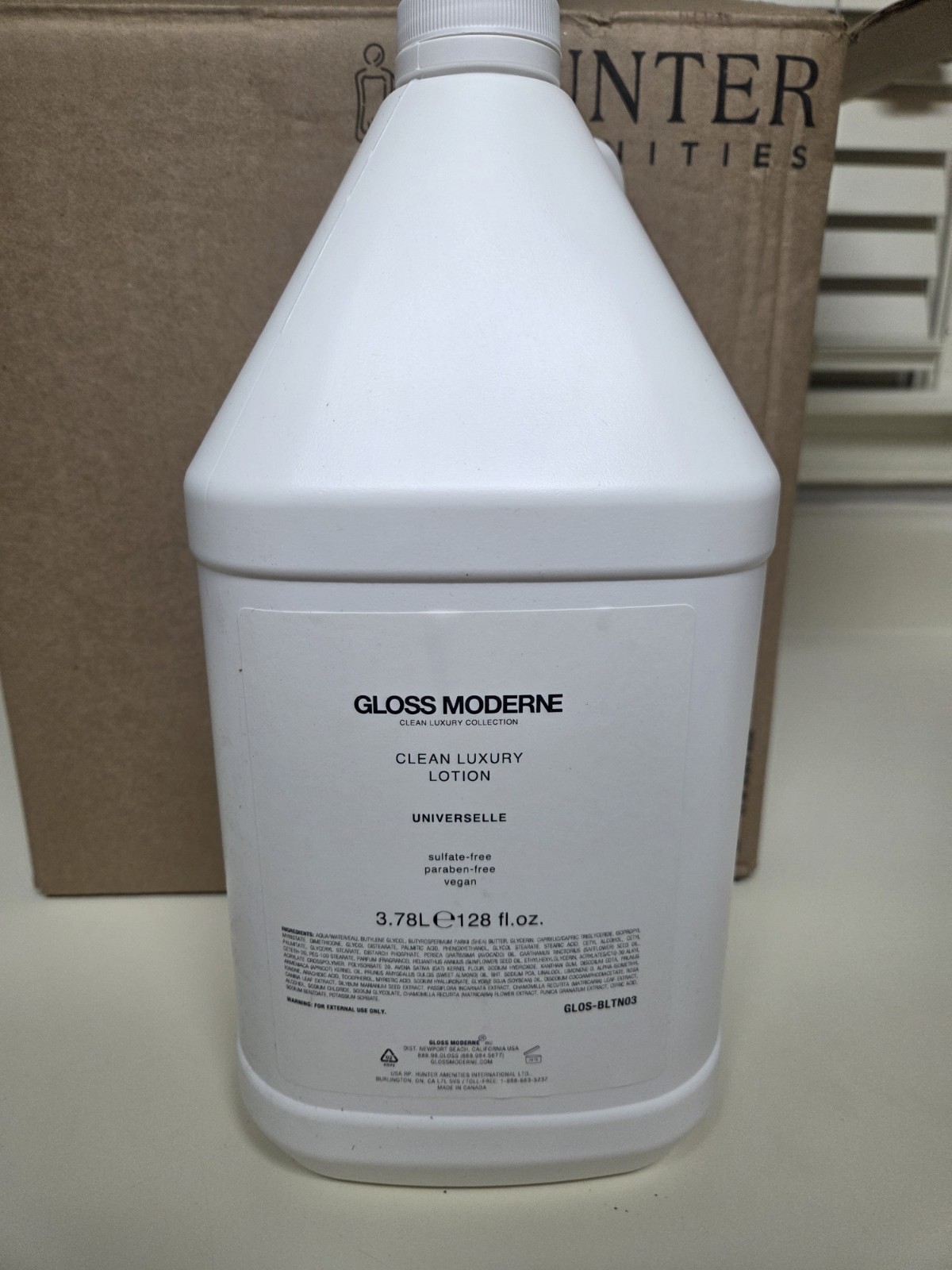 GLOSS MODERNE Universelle Body Lotion / Body Crème Gallon 128 oz