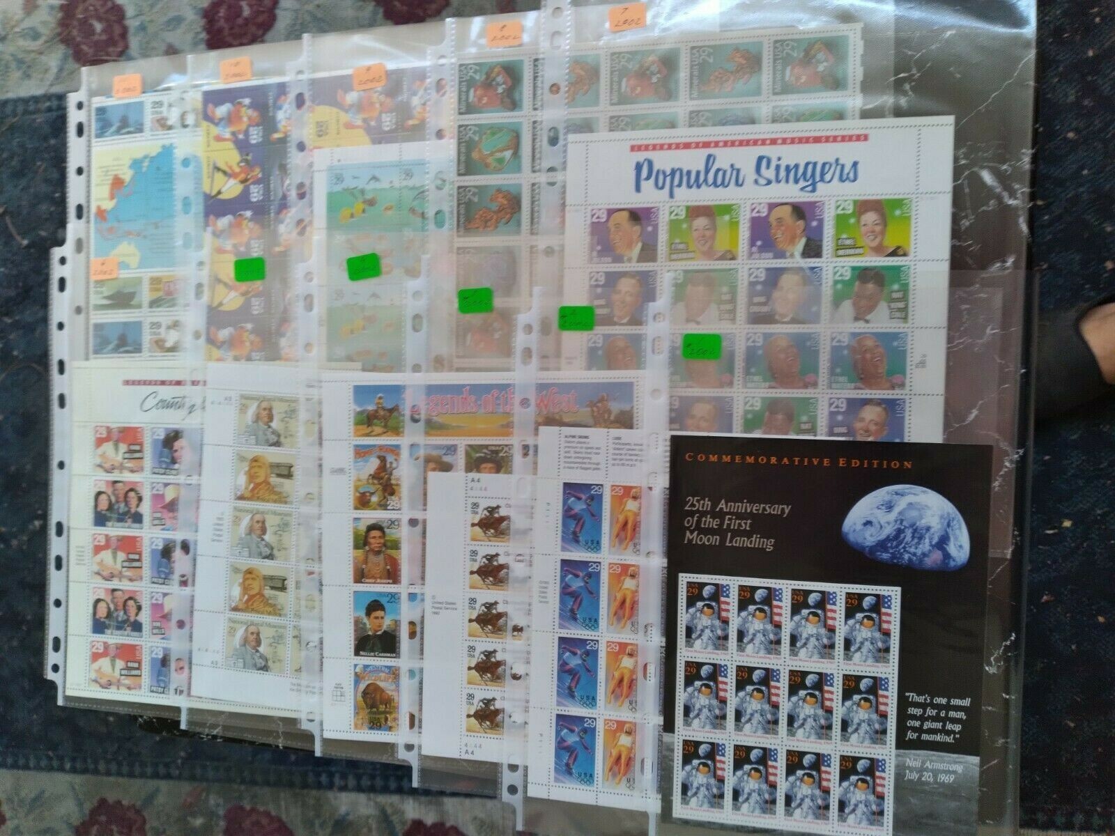 11Sheets Commemorative Stamps 1991,1992,1993,1994 Vary Collectable MNH 256stamps