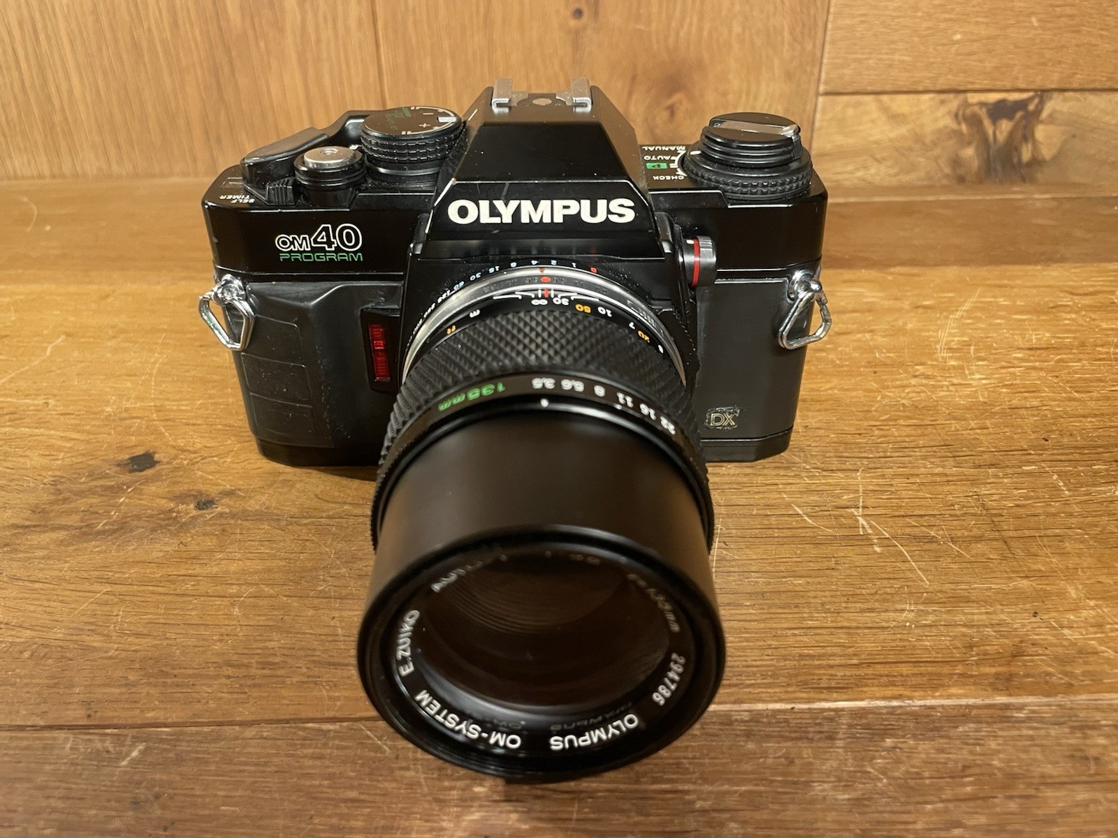 *READ : Near Mint* Olympus OM40 Program Film Camera Zuiko Auto T 135mm F/3.5 /JP