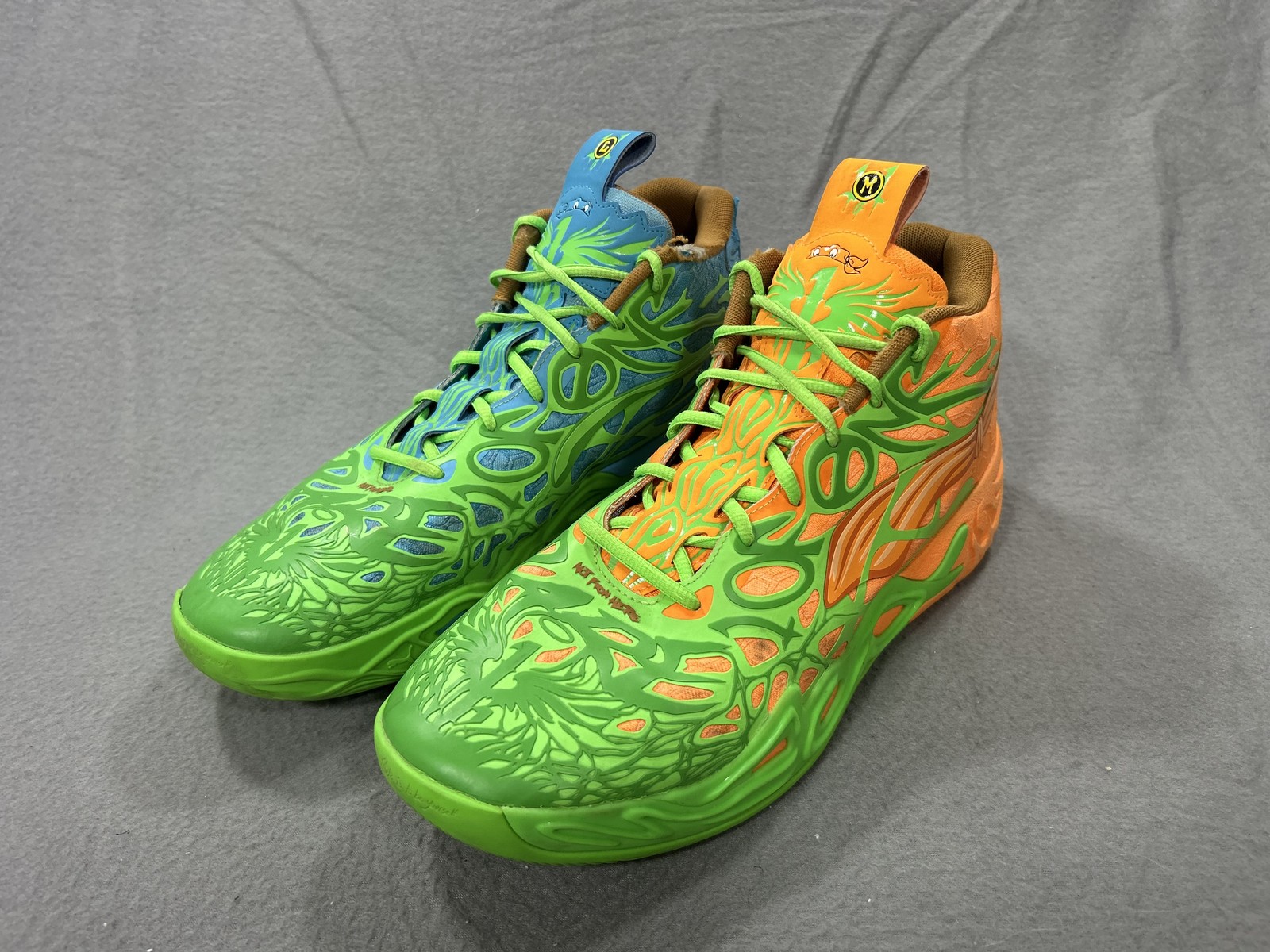 PUMA MB.04 TMNT LaMelo Ball Mens 13 Leonardo Michelangelo Basketball Shoes