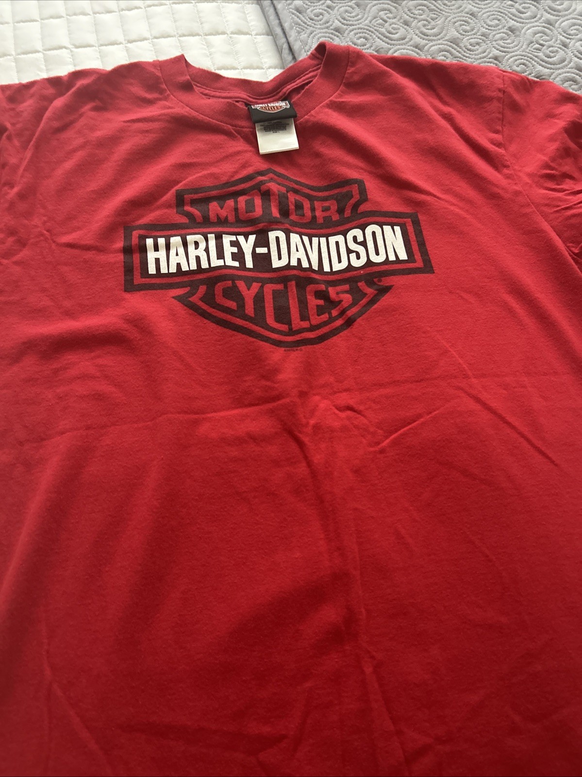 RARE men's L Harley Davidson t shirt Red Pig Trail Arkansas RARE men's L Harley Davidson t shirt Red Pig Trail Arkansas