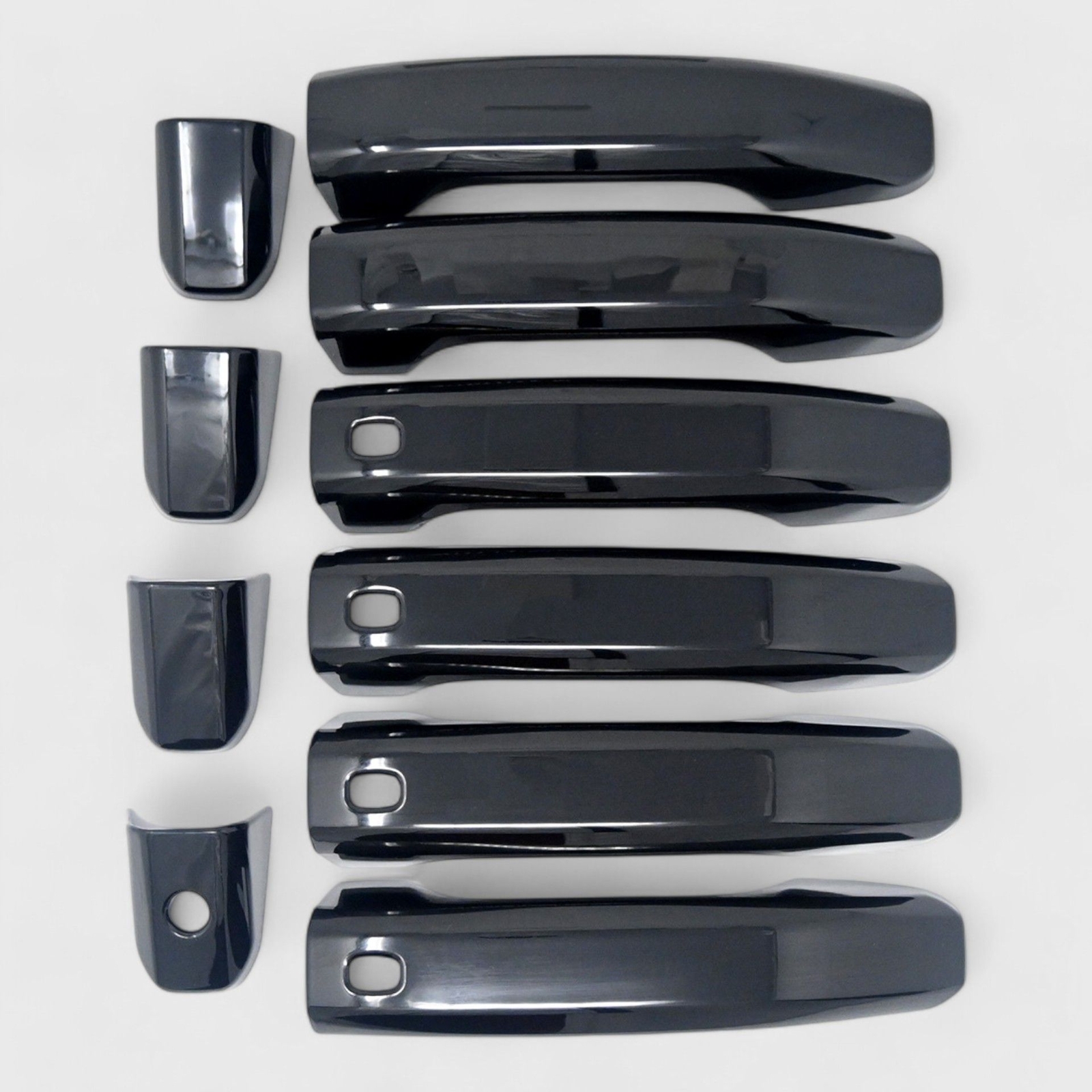 Patented Snap-On Black Door Handle Cover for 19-25 GMC Sierra 2500 W/SMARTKEY