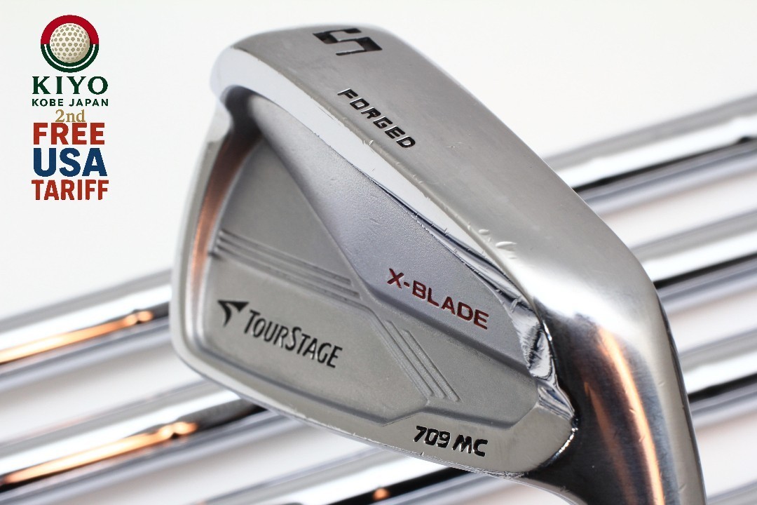 6Pcs Bridgestone Tour Stage X-BLADE 709MC Irons 5-PW Stiff Flex NS PRO 950GH RH