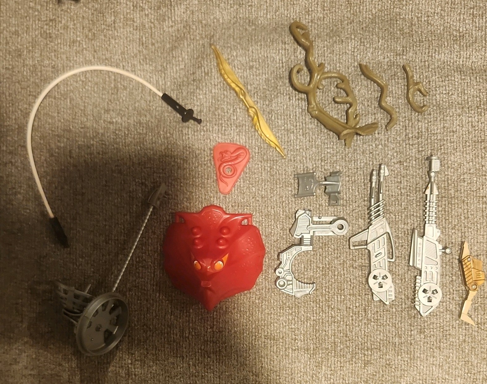 Vintage MOTU Masters of the Universe 1980s Parts & Accessories Lot Vintage MOTU Masters of the Universe 1980s Parts & Accessories Lot