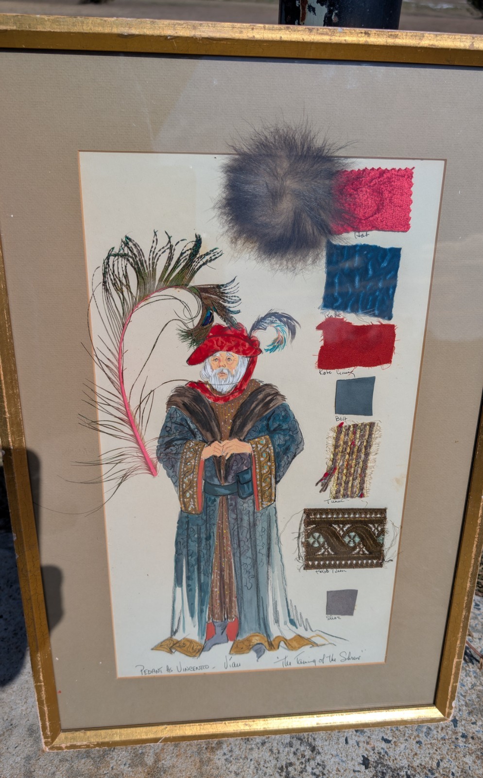 Original Costume Design Sketch-The Taming of The Shrew- by William Shakespeare