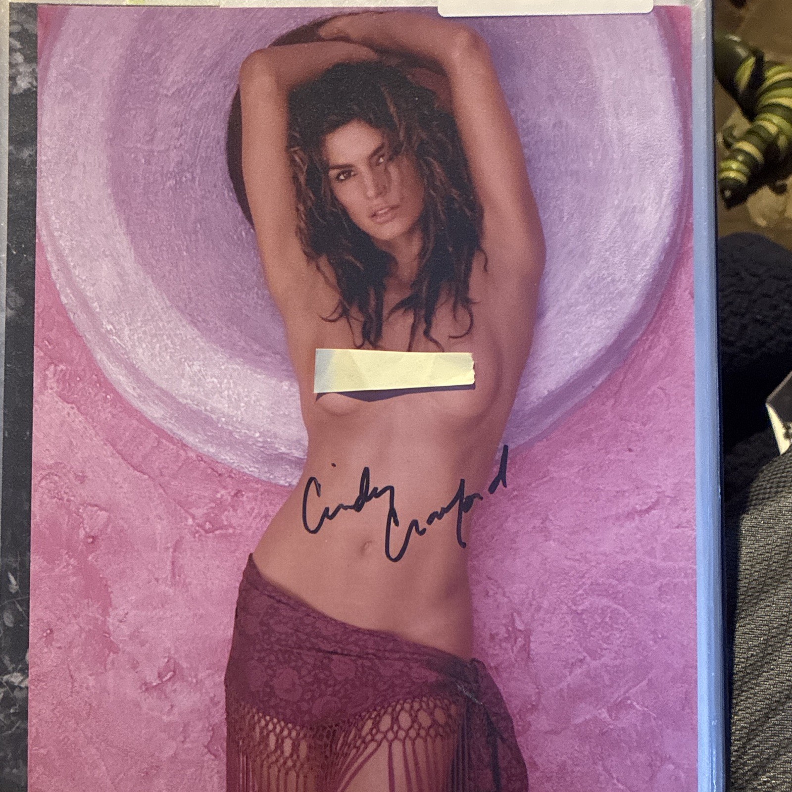 Cindy Crawford Handwritten Signed Autograph 8x10 Photograph Cindy Crawford Handwritten Signed Autograph 8x10 Photograph