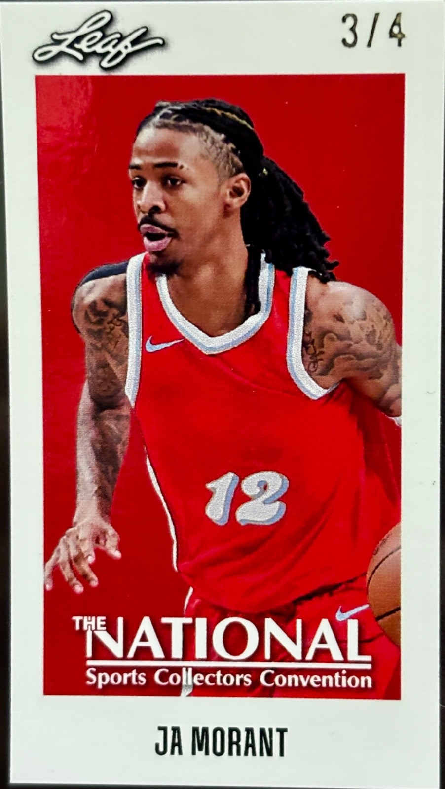 2026 Leaf The National Sports Convention Ja Morant Mini 3/4 NSCC 2026 Leaf The National Sports Convention Ja Morant Mini 3/4 NSCC
