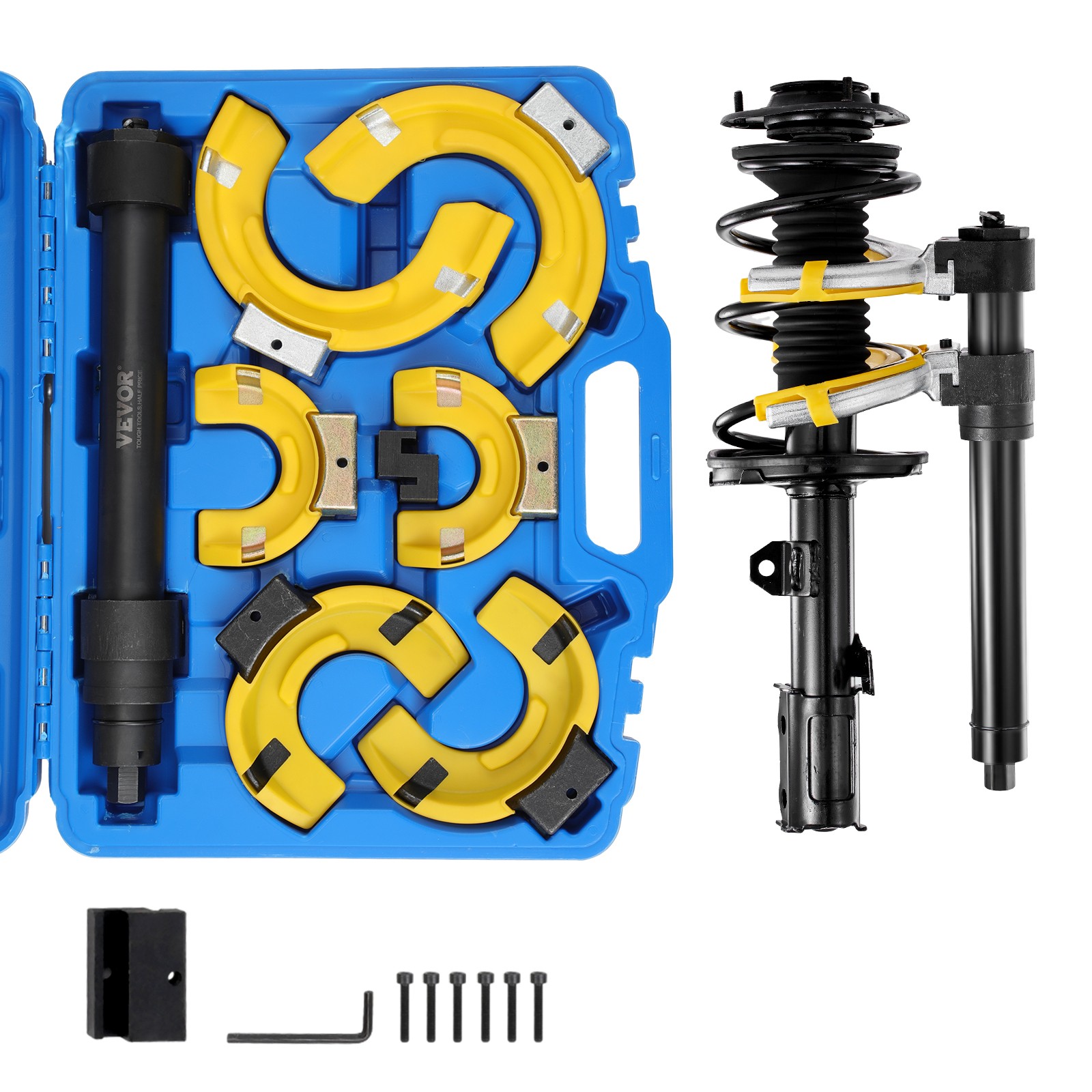 VEVOR Coil Spring Strut Compressor Clamp Struts Shock Absorber Suspension 3 Pcs