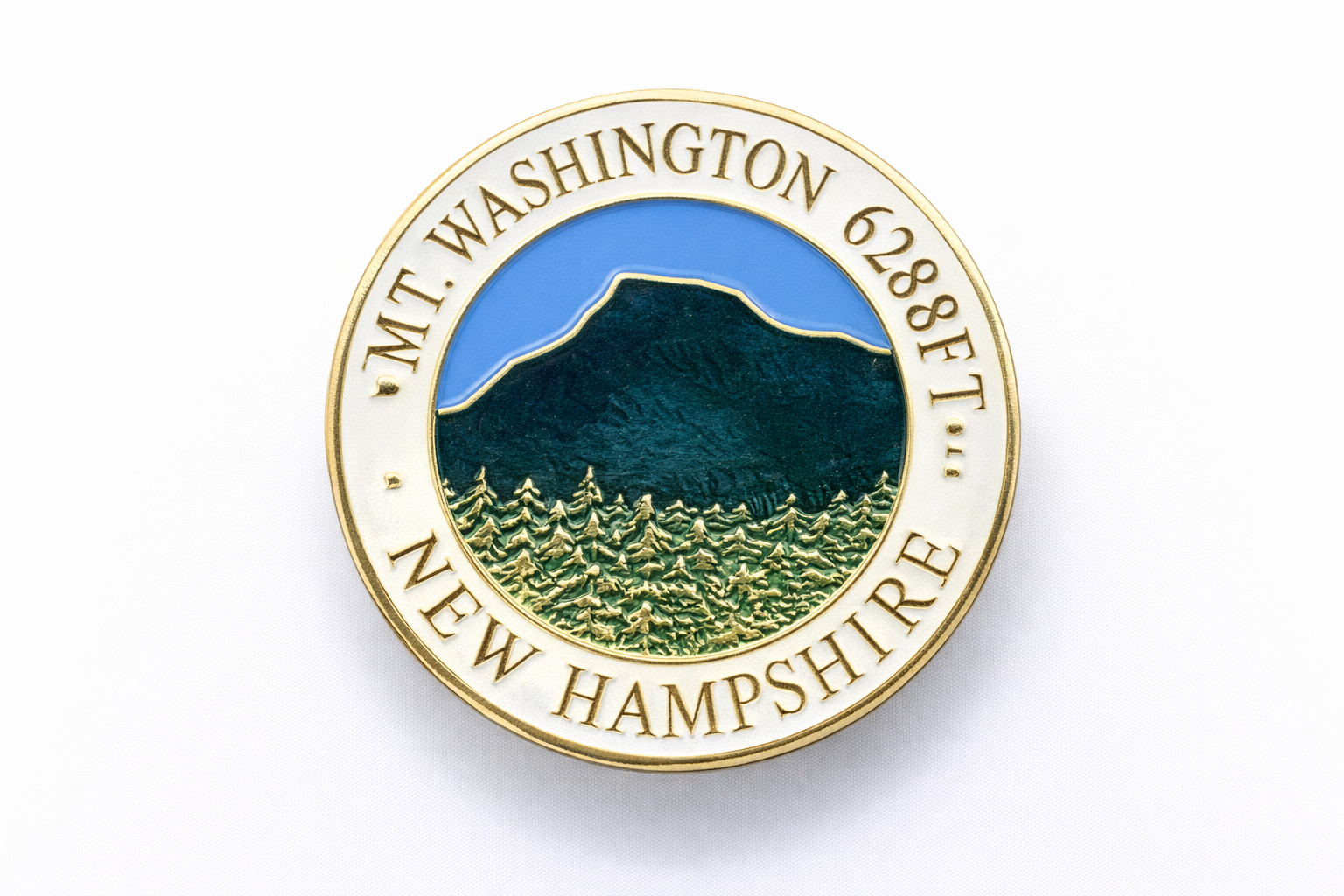 Mt. Washington State Park Mountain View Walking Staff Medallion